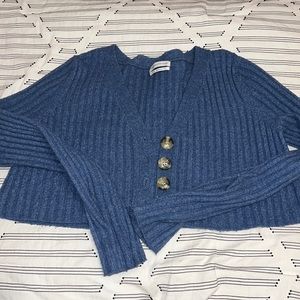 UO Crop Knit Cardigan Sweater